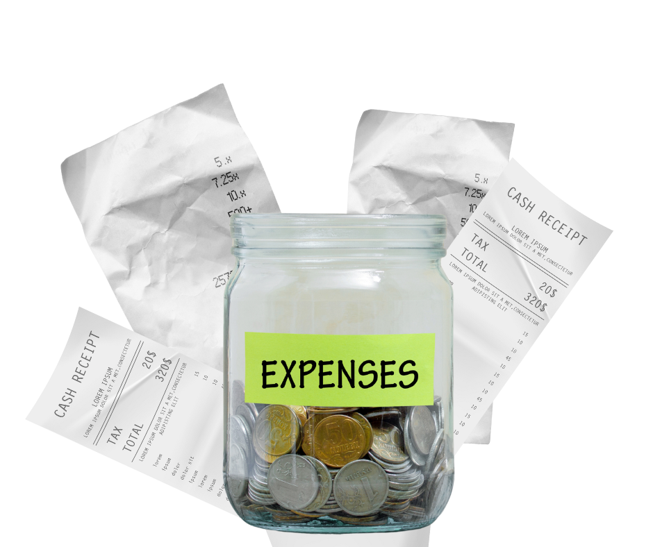 jar labeled expenses
