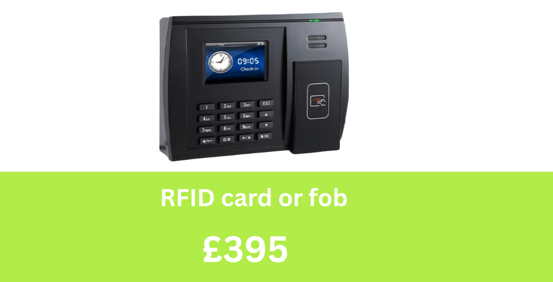 RFID card and fob clocking